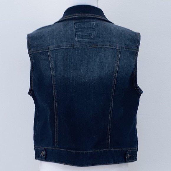 Mudd Collared Button Front Vest Junior Sz XL - Picture 4 of 12